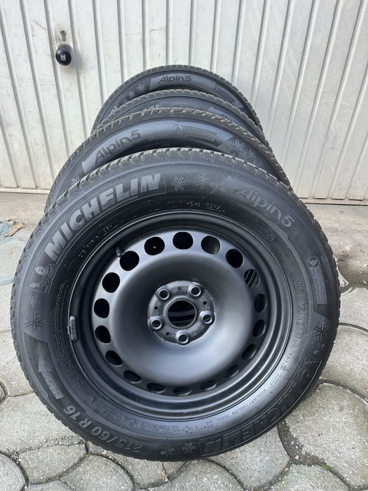 Jante otel 5x112mm, anvelope iarna 215/60 R16, VW, Audi, Seat, Skoda!