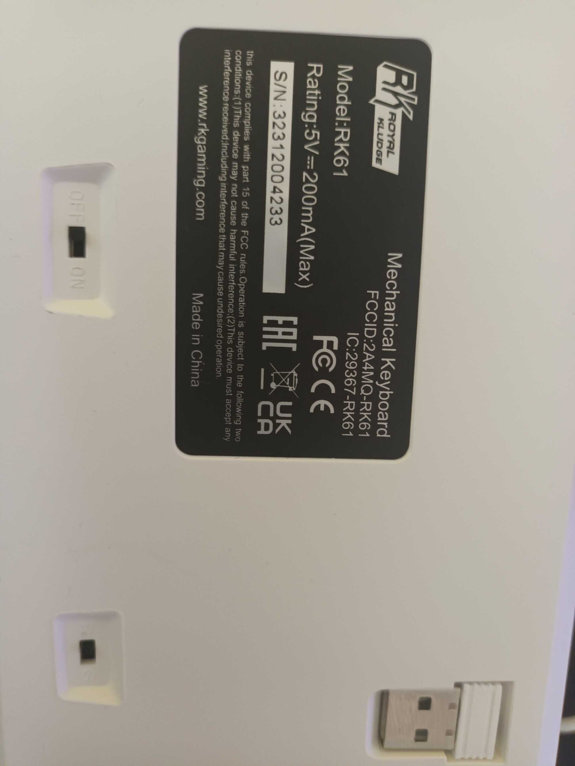 Royal Kludge 61 (rk61) механична клавиатура