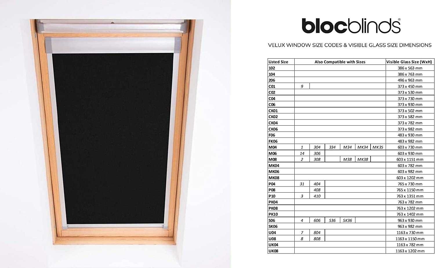 Rolete pentru ferestre de acoperiș Velux Blockout, negru, SK06