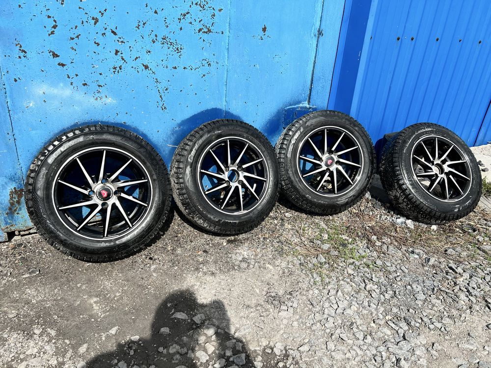 Продам комплект дисков на новой резине r14 4\100