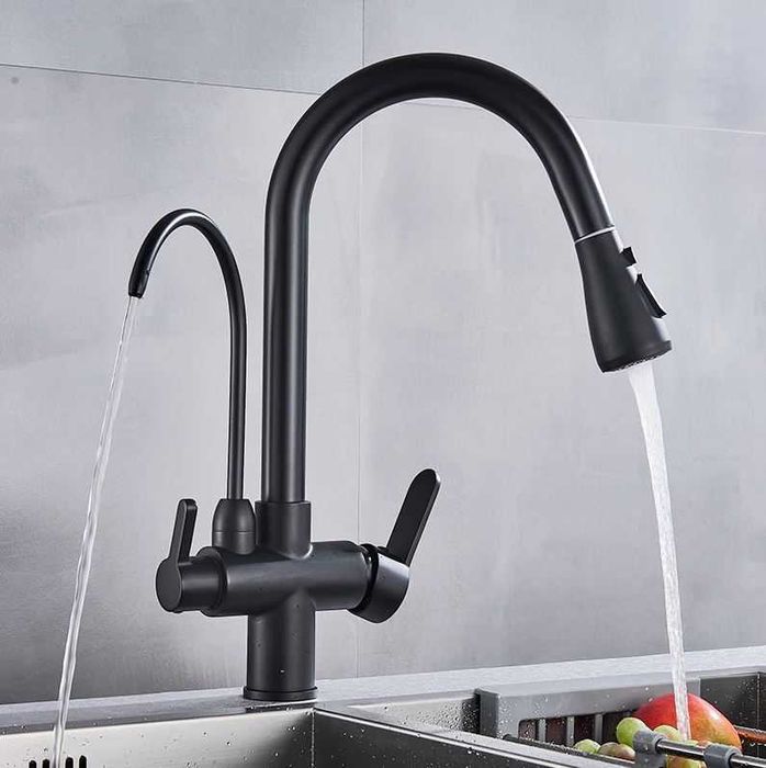 Baterie bucatarie neagra pentru filtru apa Factura/garantie