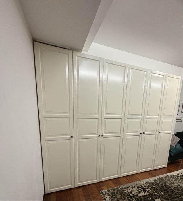 Ikea dulap crem latime 50cm x 6 buc, 2.33 m lungime, adanvime 60cm