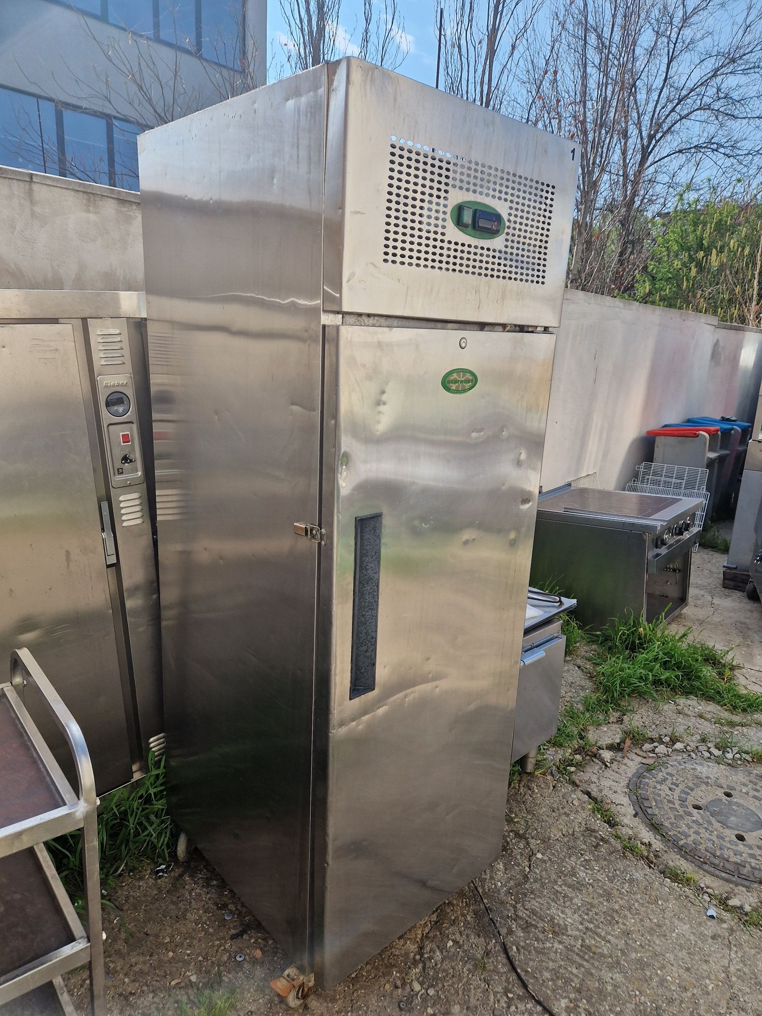 Frigider inox.1-2 usi, dulap frigorific inox