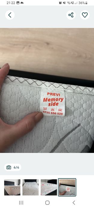 Saltea pat (Previ - Italia), dimensiuni 1.40 x 2.00