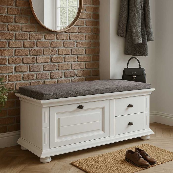 Comoda-bancuta pantofi Verona, lemn masiv