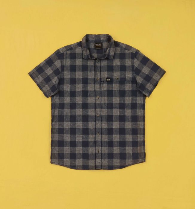 Camasa Jack Wolfskin Checkered Navy-Blue