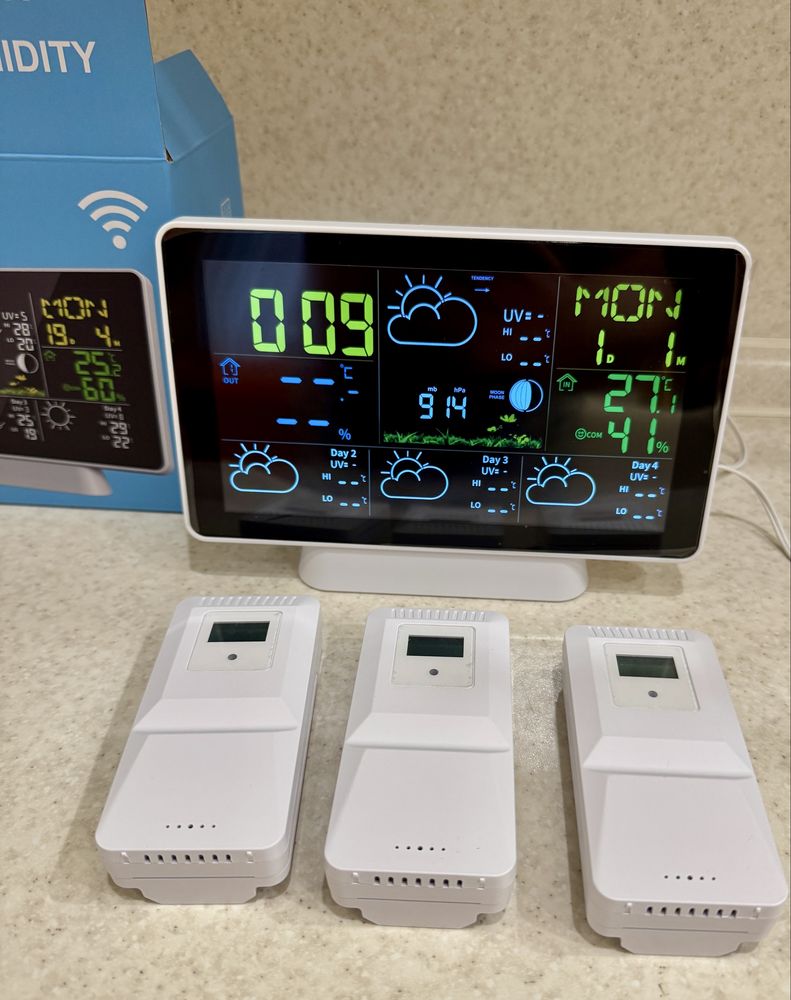 Метеостанция smart wifi с 3 датчиками
