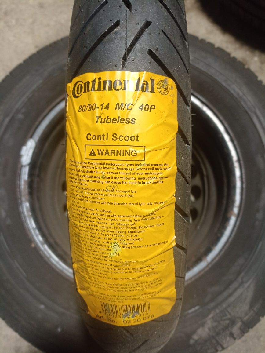 O anvelopa NOUA de scuter Continental 80/90-14 dot 0719