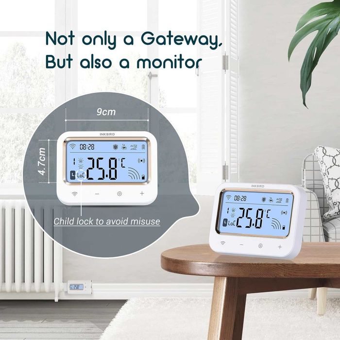 Termostat inteligent radiator INKBIRD,WIFI IRC-RW1 monitor,programabil