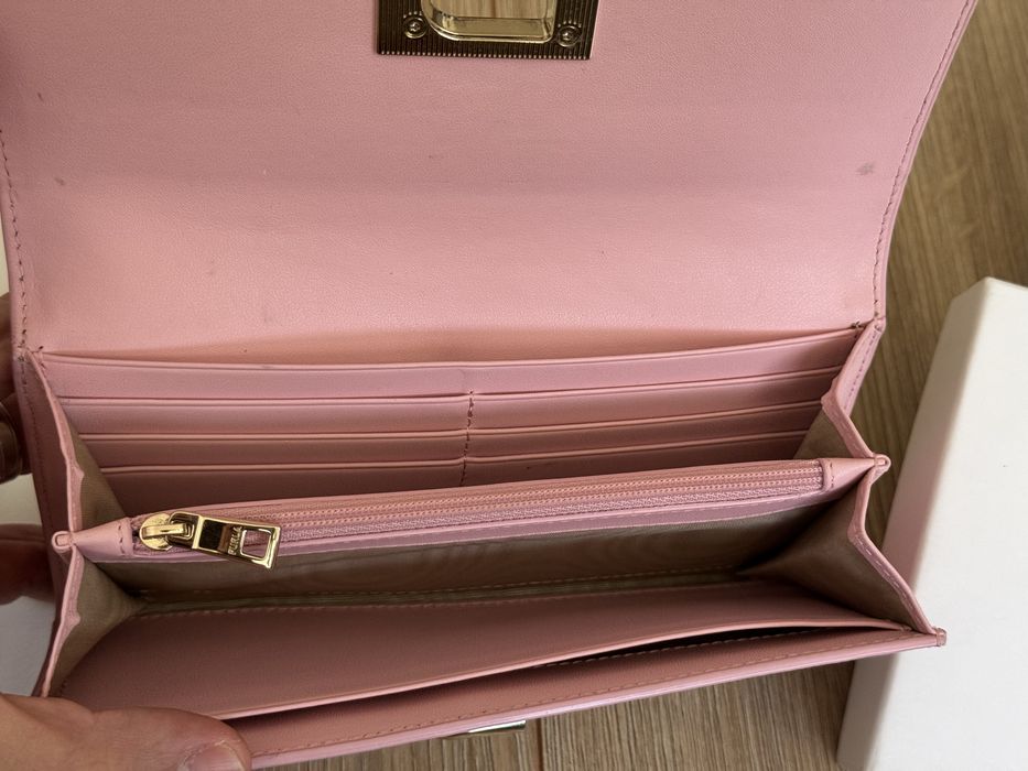 Portofel Furla 1927 XL bi-fold roz cu motive florale original