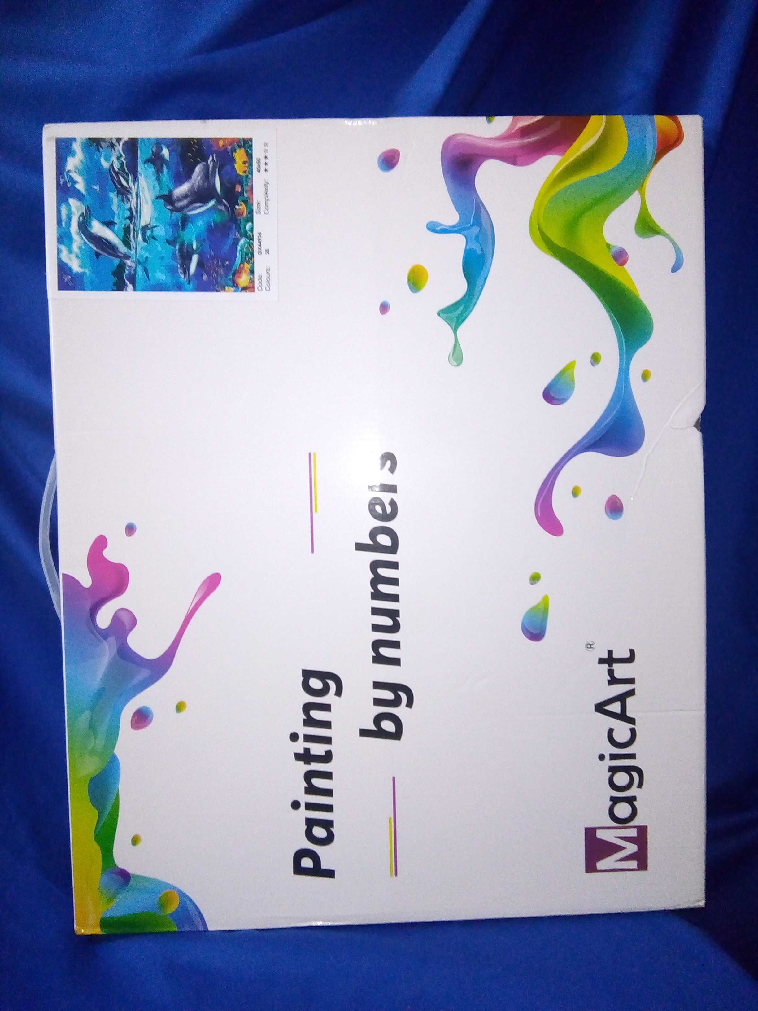 MagicArt Комплект за рисуване по номера 40х50см – нов