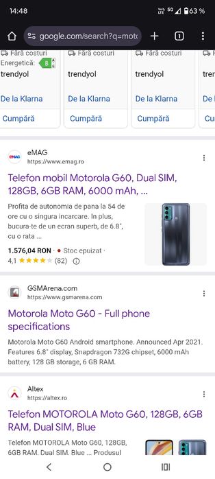 Motorola g60 dual sim