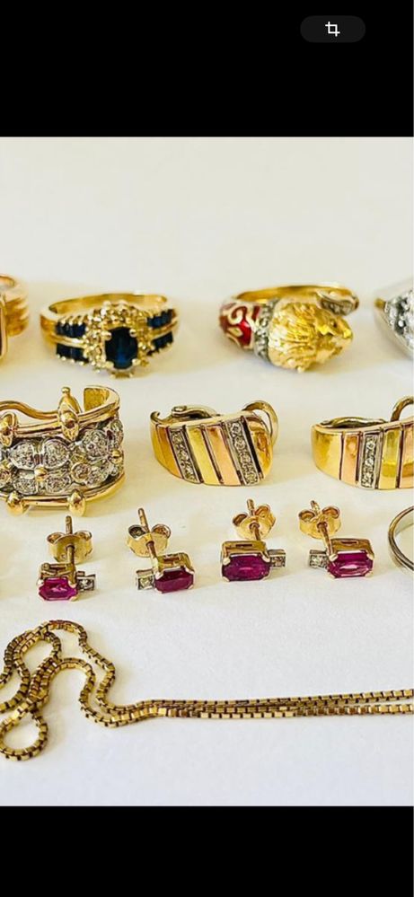 Cercei aur 18 k rubine natural si diamante naturale