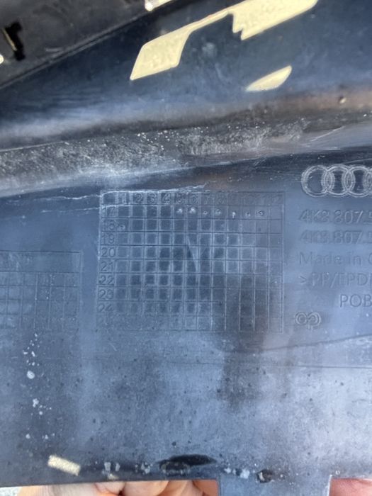 заден дифузьор/добавка да задна броня на audi a7 c8 4K8807521B