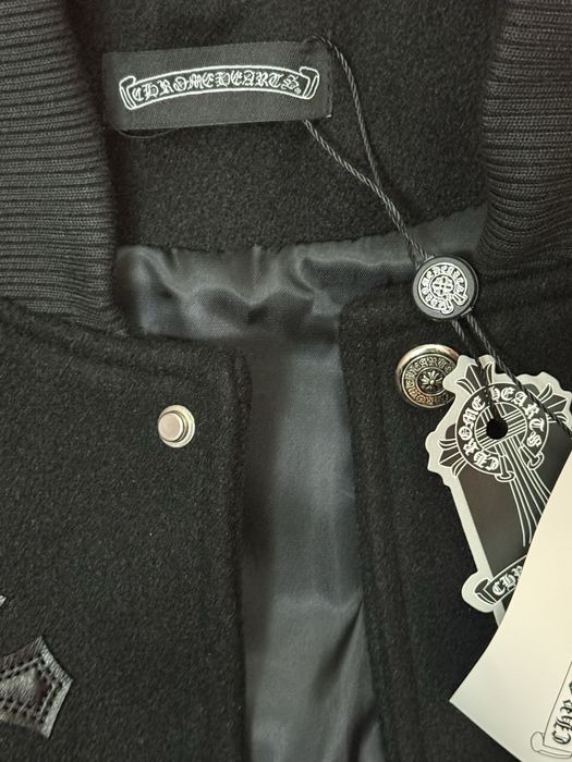 Chrome Hearts Jacket Wool And Leather Metal Design