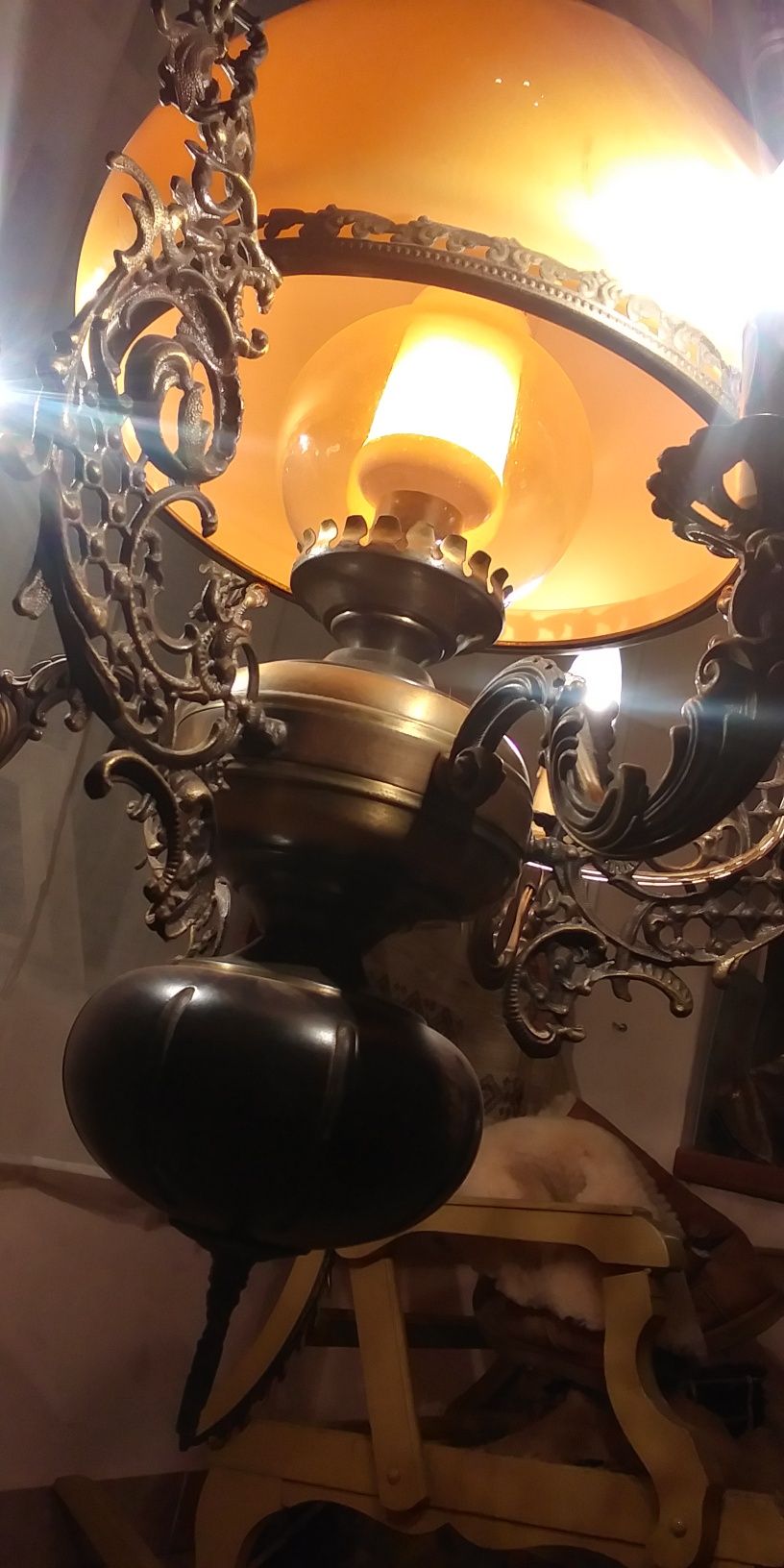 candelabru rustic VINTAGE.