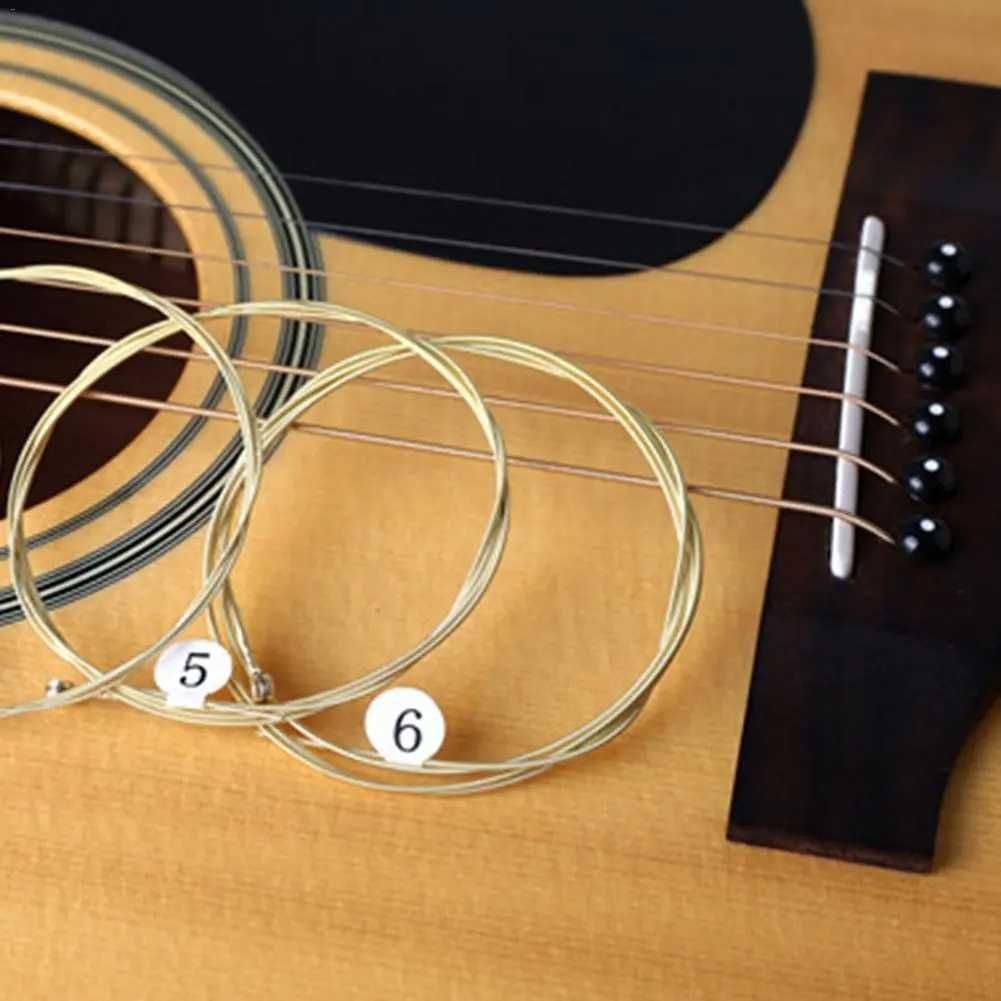 Универсальные струны для акустической гитары, 6 шт