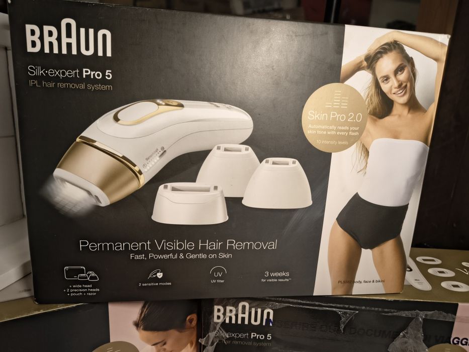 Braun IPL Silk·expert Pro 5 Домашна епилация с чанта за съхранение,