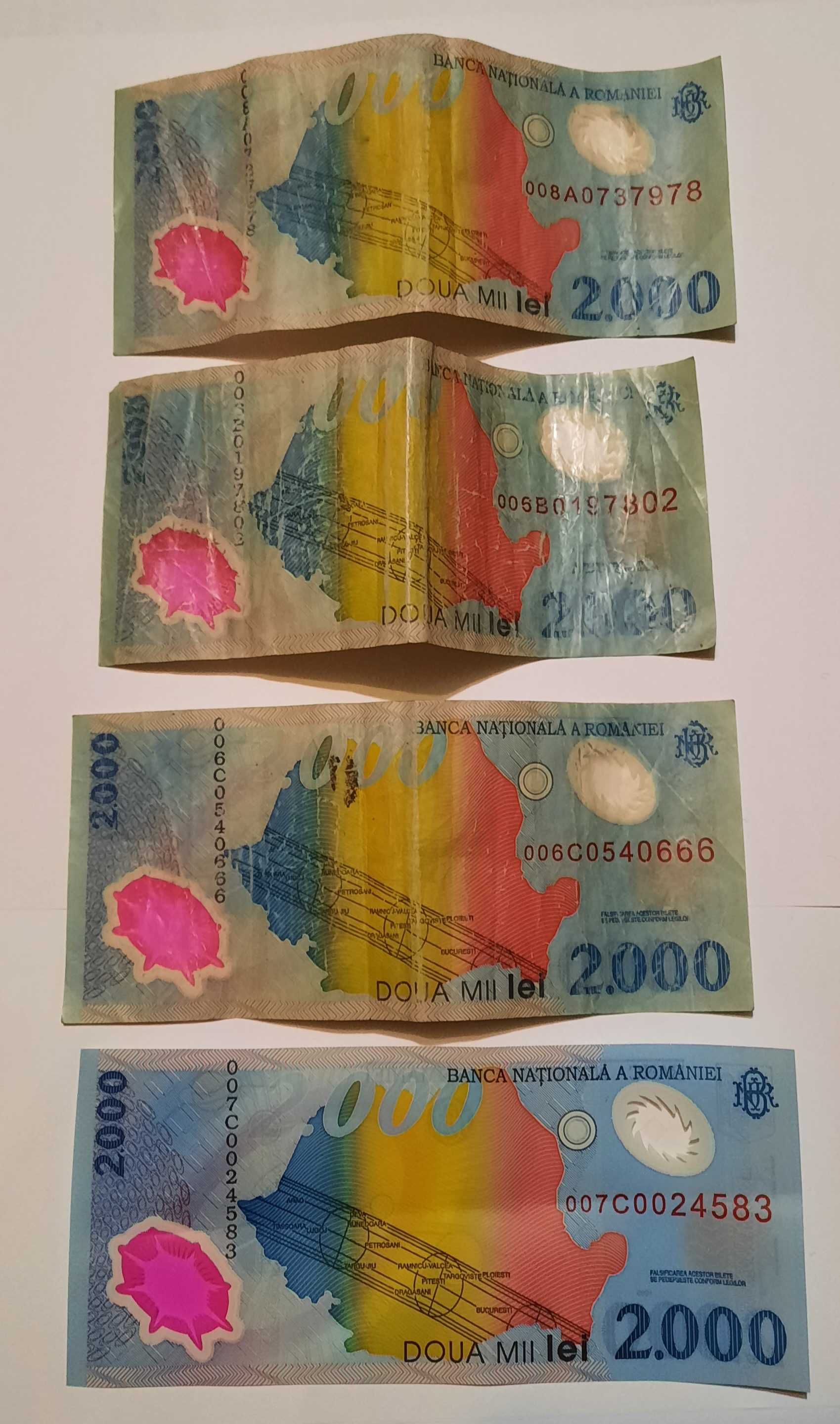 Vând o bancnotă de 2000 de lei eclipsa