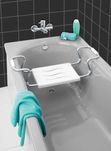 Scaun baie aluminiu, rezista pana la 150 kg |WNK 179307 Aluminiu