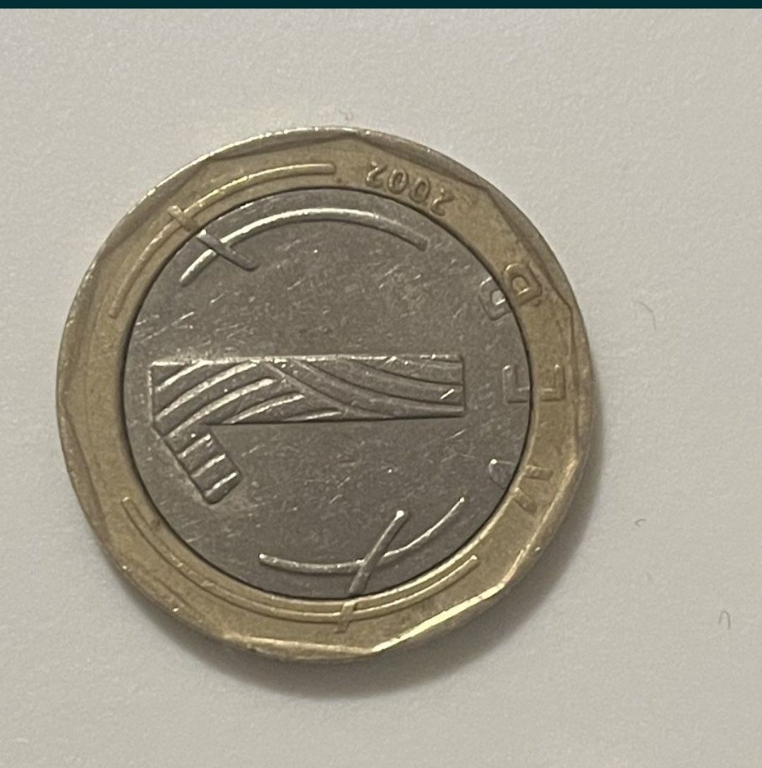 Moneda de colecție 1 leva din 2002 în stare foarte bună. pentru colect