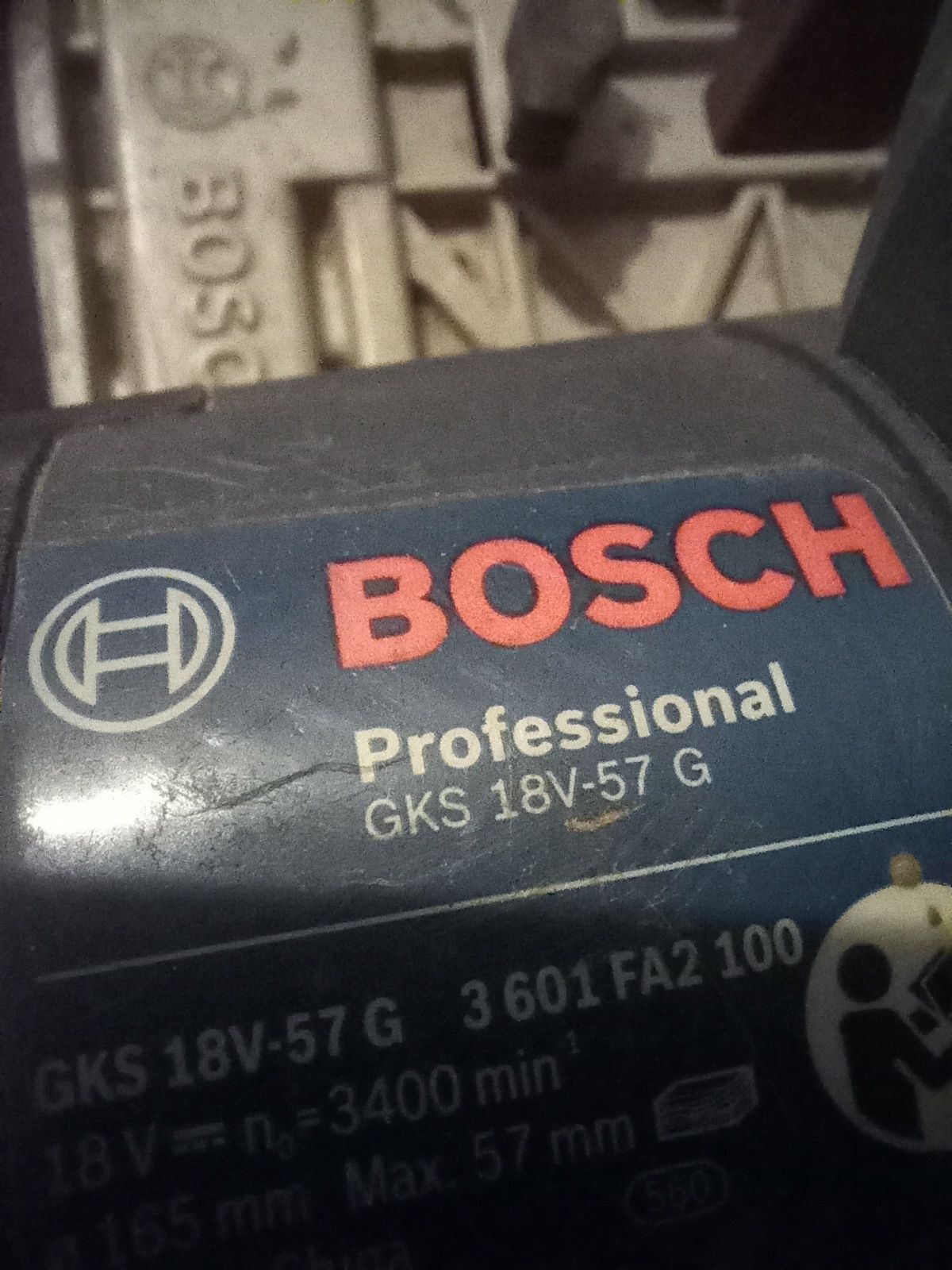 Circular de mana profesional Bosch GKS 18v-57 G .Li-Ion