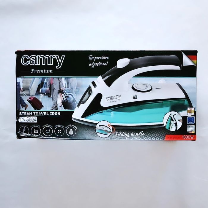 Fier de calcat de voiaj Camry CR 5024 cu maner pliabil - NOU