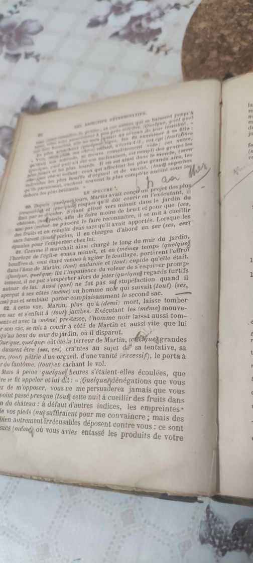 Grammaire Orthographe Redaction Litterature, an 1897, Larive & fleury