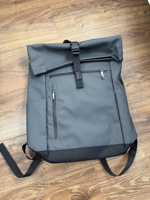 INATECK Rucsac rolltop impermeabil extensibil 50x40 cm laptop 17” gri