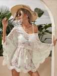 Rochie de plaja alba