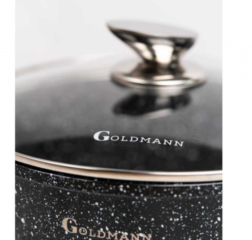 Комплект тенджериGoldmann -2.3\4.5\6.5\2.3L.,Лят алуминийМраморно покр