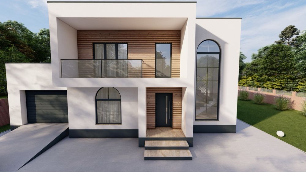 Realizez proiecte complete de locuințe, anexe, hale metalice