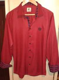 Младежка мъжка риза RAVANELLI , тъмно червена