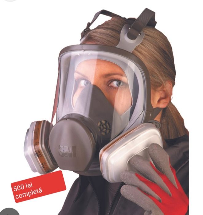 Masca 3M 6800 full face + filtre prefiltre capace = 500 lei