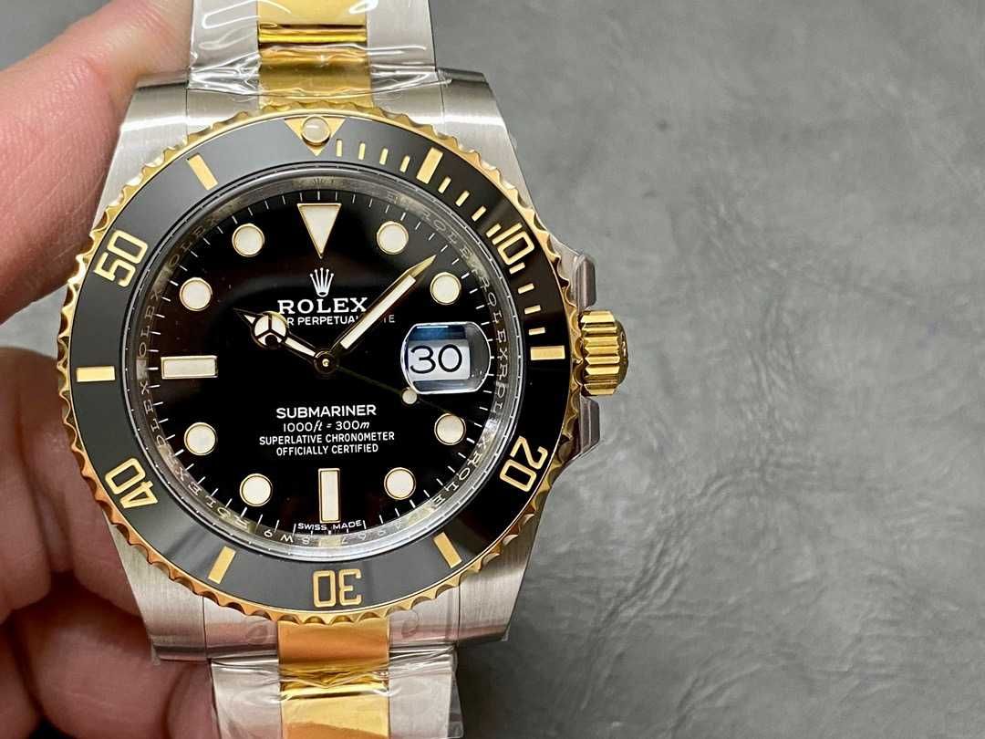 Rolex Submariner Silver Gold Black