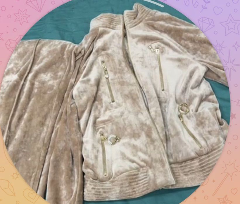 Dvoyka kiyim velvety mayerial