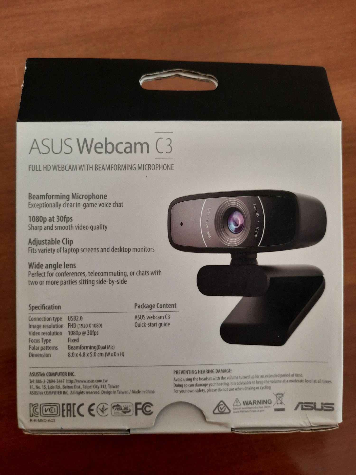 Вебкамера ASUS Webcam C3