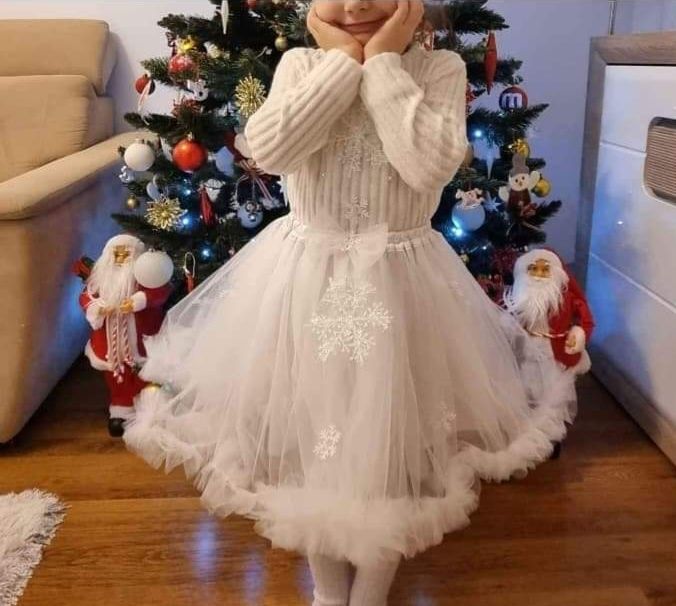Fustita TuTu Fulg de nea si coronita