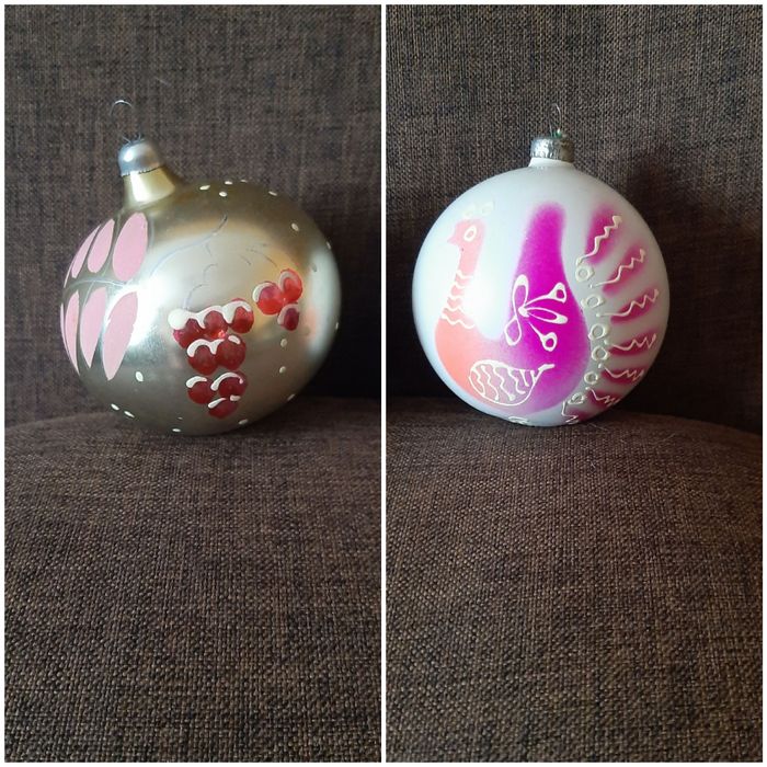 Елочные игрушки СССР ручная роспись