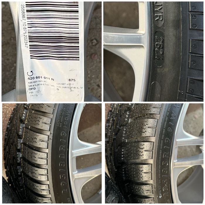 Ocazie Roti Audi-R8 Dunlop Noi! Doua Latimi/Originale Anvelope  Iarna!