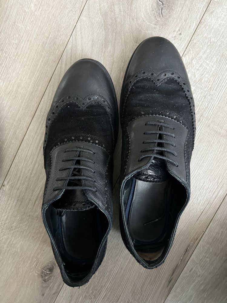 Pantofi Brogue de piele Zara 42