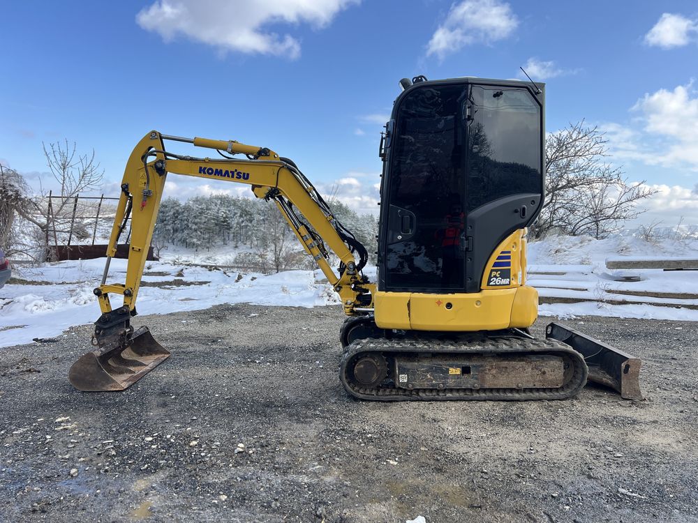 Мини багер Komatsu pc26mr-5 Перфектен 1217м.ч