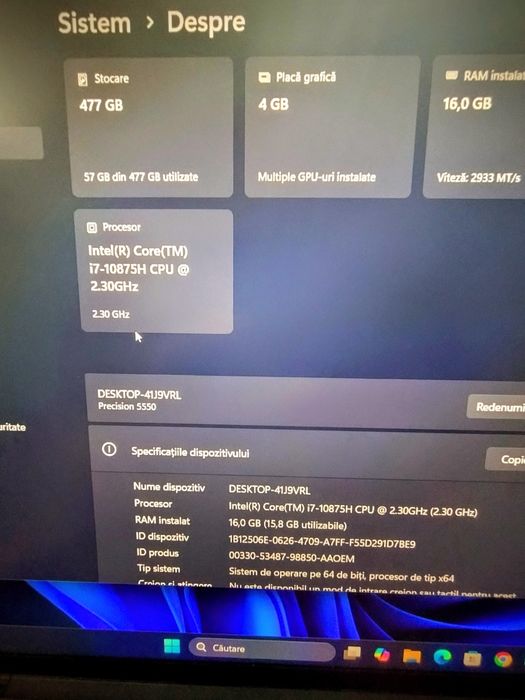 Dell Gaming Precision 5550 i7 10th