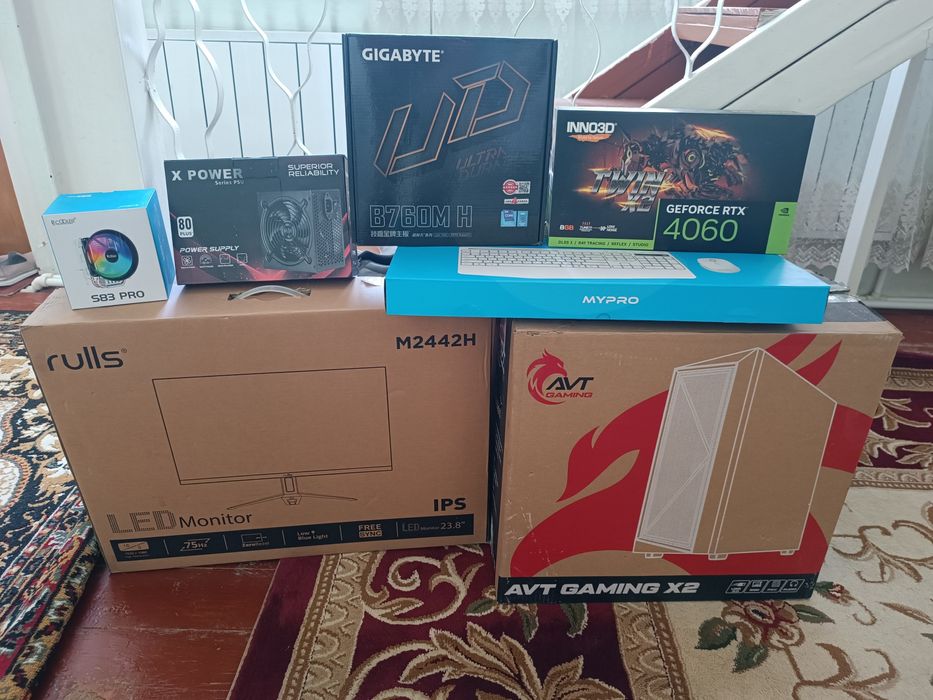 RTX 4060/i5-12400/16gbDDR5/B760MH/БП600/Rulls 24.ips/Wi-Fi-6.