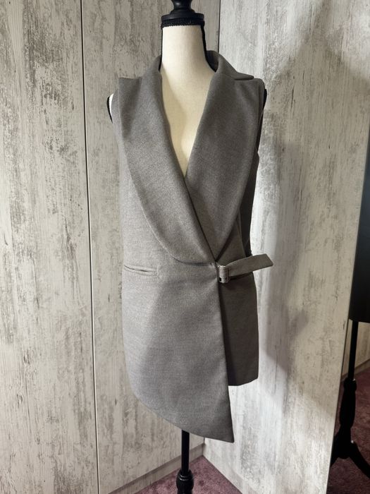Vestă lungă gri – mărimea S – Brand Zee Lane