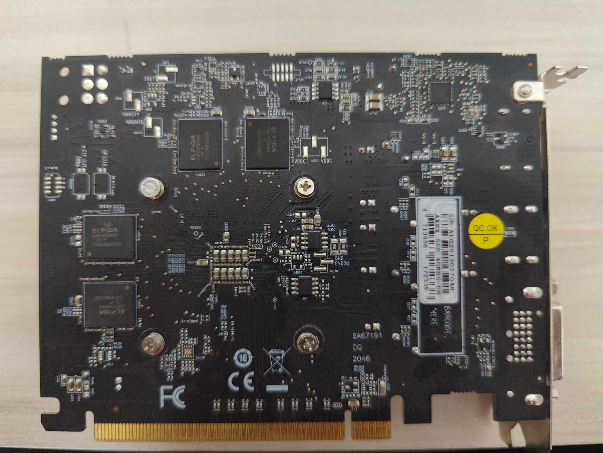 Видео Карта AMD Radeon RX 550 4GB