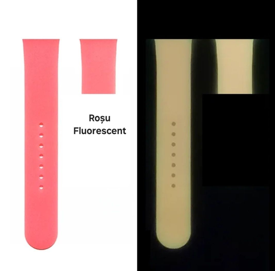 Brățară Fluorescenta Apple Watch Roșu/Crem. Pentru adulți:38 40 41 M