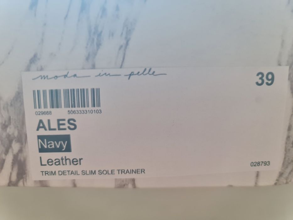 Adidasi Moda in Pelle Ales albastri,39