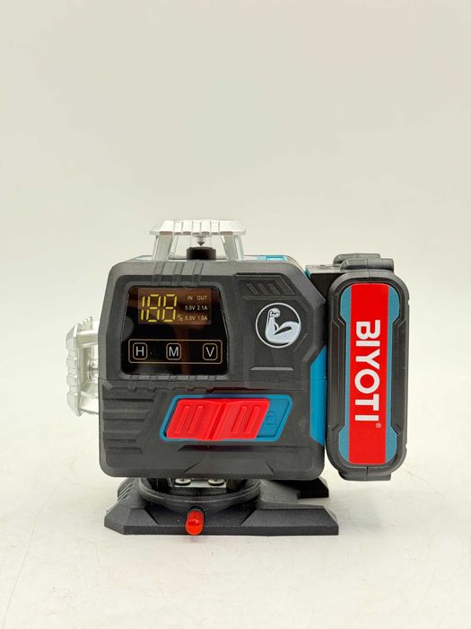 Лазерный уровень BIYOTI BYT-4E (4D, 16 линий, зелёный луч)