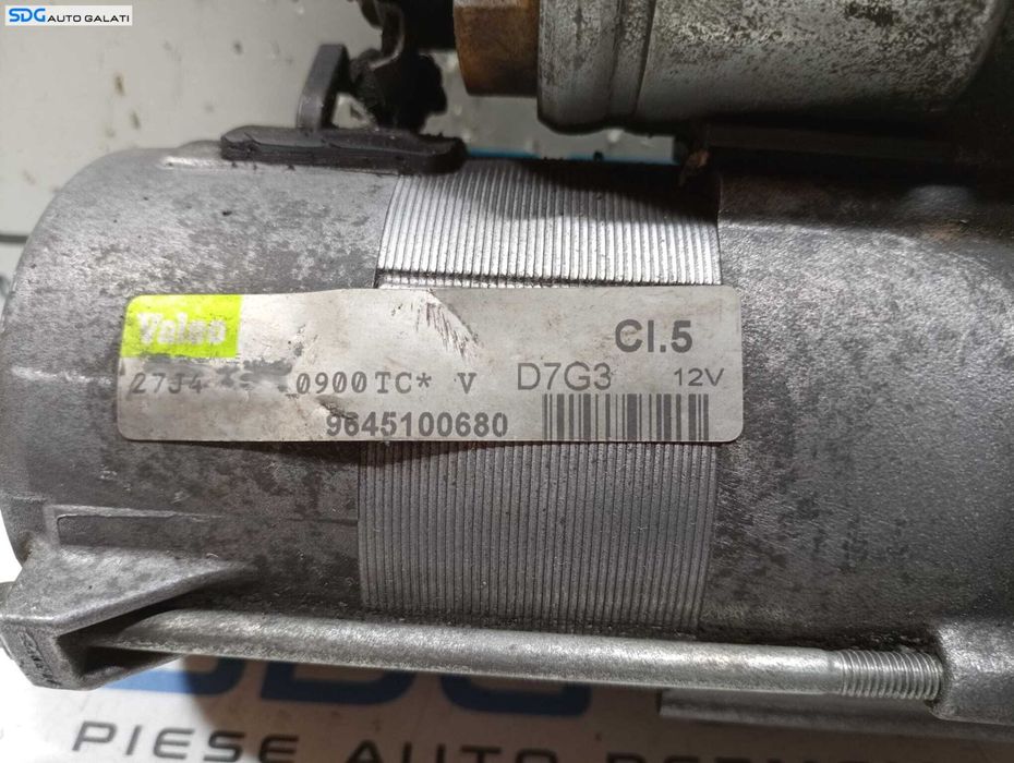 Electromotor VALEO Cu 11 Dinti Citroen C4 1.4 D 2002 - 2008 Cod 9645100680 [M5833]